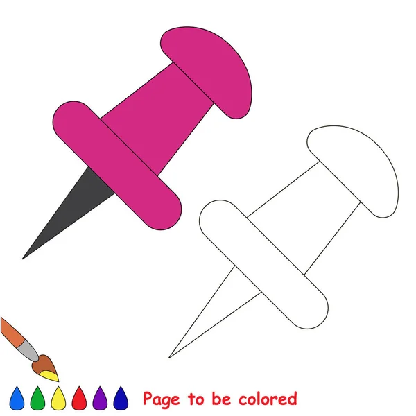 Page à colorer, jeu éducatif simple pour les enfants . — Image vectorielle