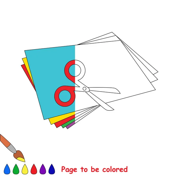 Juego de niño para ser coloreado por ejemplo la mitad . — Archivo Imágenes Vectoriales