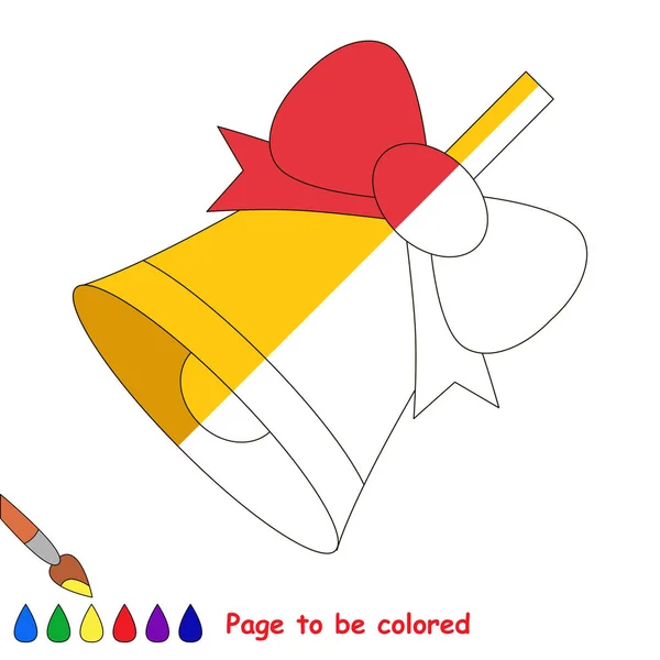 Jogo de criança para ser colorido pela metade exemplo . — Vetor de Stock