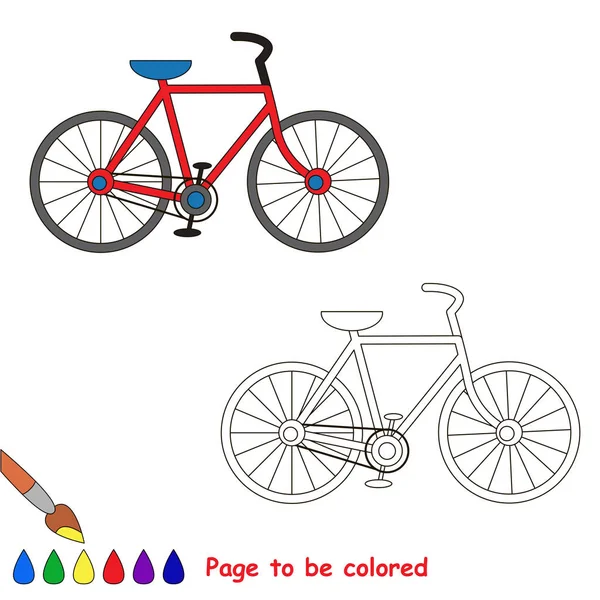 Page à colorer, jeu éducatif simple pour les enfants . — Image vectorielle