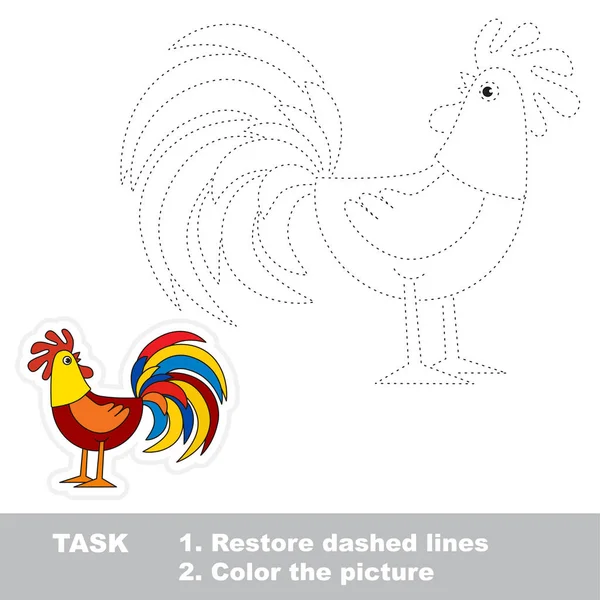 Okul öncesi çocuklar için vektör izleme eğitim oyunu.