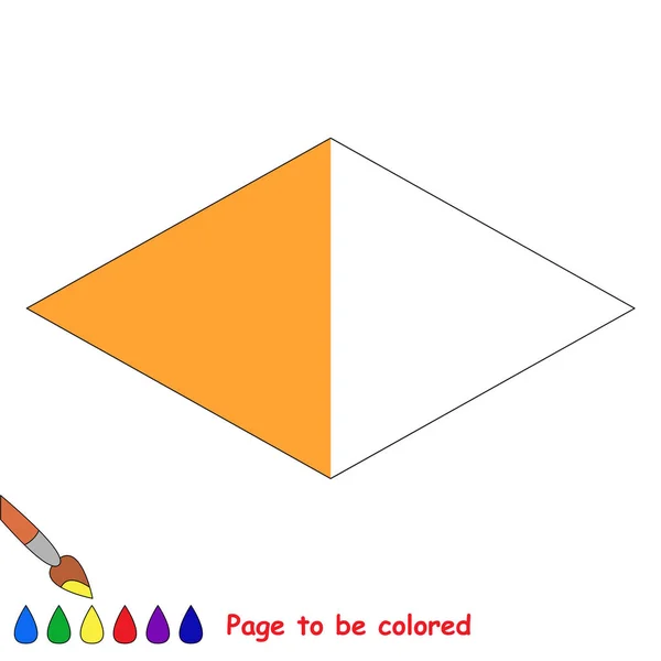 Kid hry k barevné příkladem polovina. — Stockový vektor