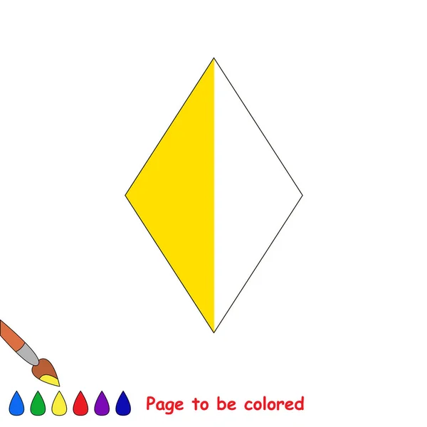색깔 예를 의해 절반을 아이 게임. — 스톡 벡터