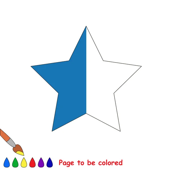 Juego de niño para ser coloreado por ejemplo la mitad . — Archivo Imágenes Vectoriales