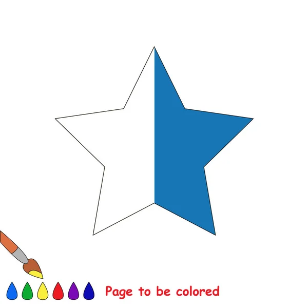 Juego de niño para ser coloreado por ejemplo la mitad . — Archivo Imágenes Vectoriales