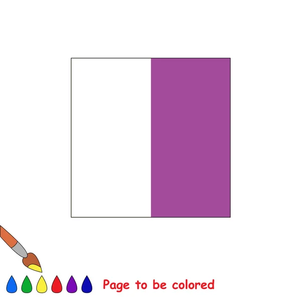 Jogo de criança para ser colorido pela metade exemplo . — Vetor de Stock