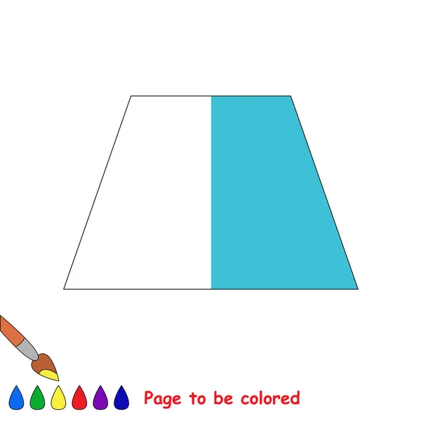 Juego de niño para ser coloreado por ejemplo la mitad . — Vector de stock