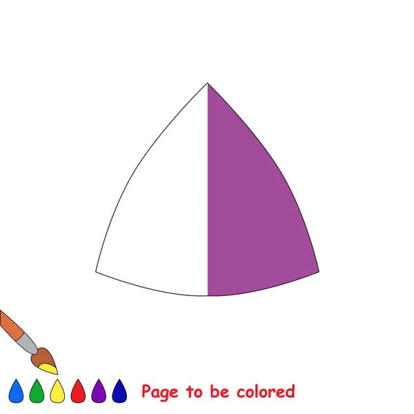 Juego de niño para ser coloreado por ejemplo la mitad . — Vector de stock