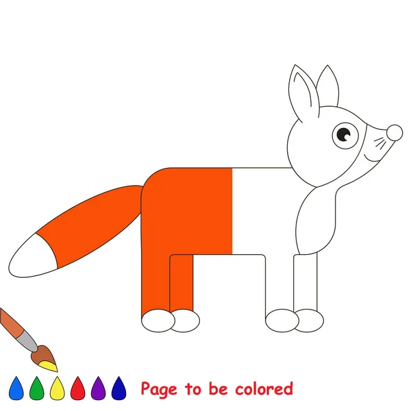 Παιδί παιχνίδι να χρωματίζονται από το παράδειγμα μισό. — Διανυσματικό Αρχείο