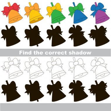 Her nesne için çocuk oyun doğru gölge bul.