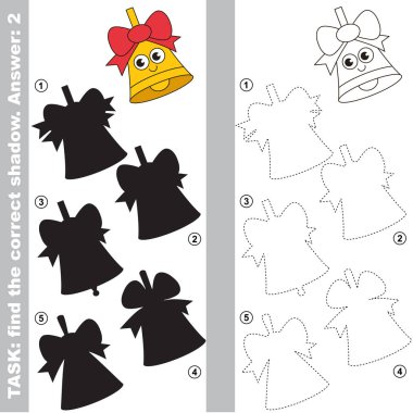 Doğru doğru gölge, eğitim çocuk oyun bulmak.