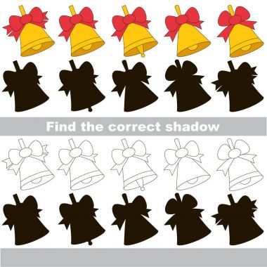 Her nesne için çocuk oyun doğru gölge bul.