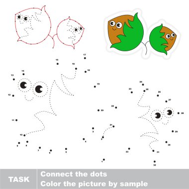 Okul öncesi çocuklar için vektör izleme eğitim oyunu.