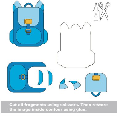 Kağıt çocuk oyunu. Çocuklar için kolay uygulama.