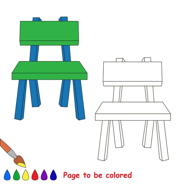 Oldal színes, egyszerű oktatási játék gyerekeknek. — Stock Vector