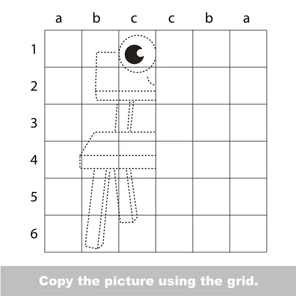 Rysunek tutorial dla dzieci. Kid edukacyjne gra. — Wektor stockowy