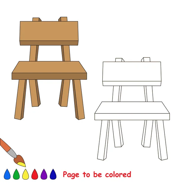 Sida att vara färgade, enkla utbildning spel för barn. — Stock vektor