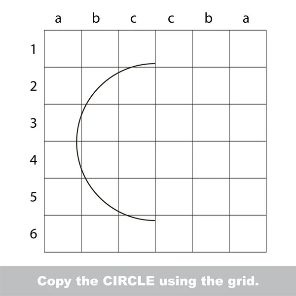 Tutorial de desenho para crianças. Jogo de criança educativa . — Vetor de Stock