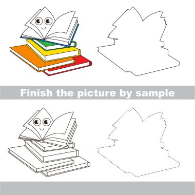 Çalışma sayfası tarafından örnek için tam bir resim çizim çocuk.