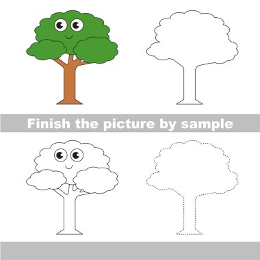 Çalışma sayfası tarafından örnek için tam bir resim çizim çocuk.