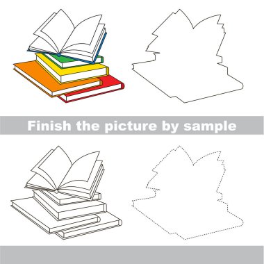 Çalışma sayfası tarafından örnek için tam bir resim çizim çocuk.