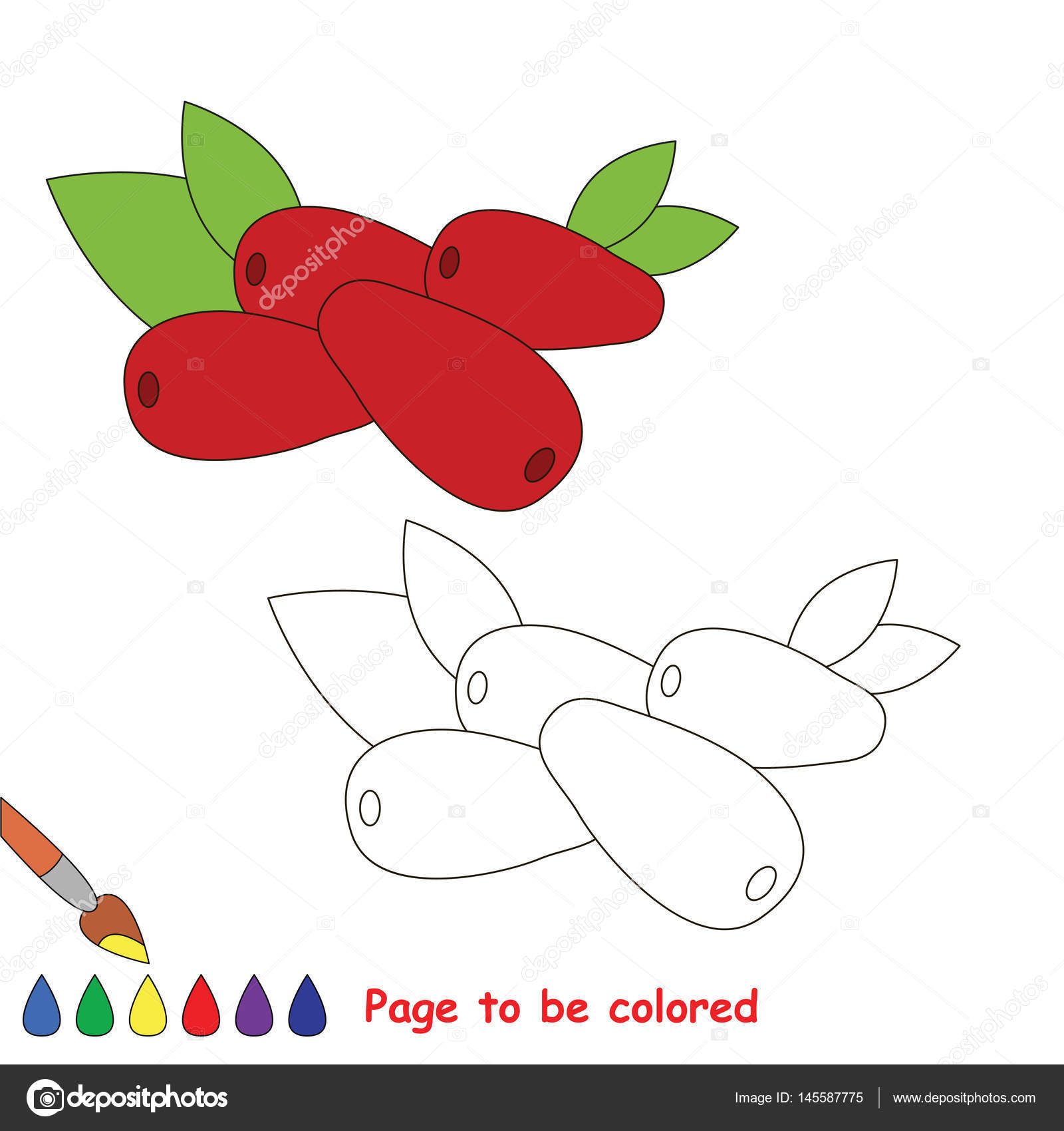 Jogo de colorir crianças. Página educacional para ser colorido . imagem  vetorial de Anna_Mikhailova© 145587775