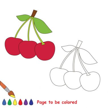 Çocuk oyun renklendirme. Renkli olması için eğitim sayfası.