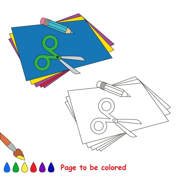 Page à colorer . — Image vectorielle