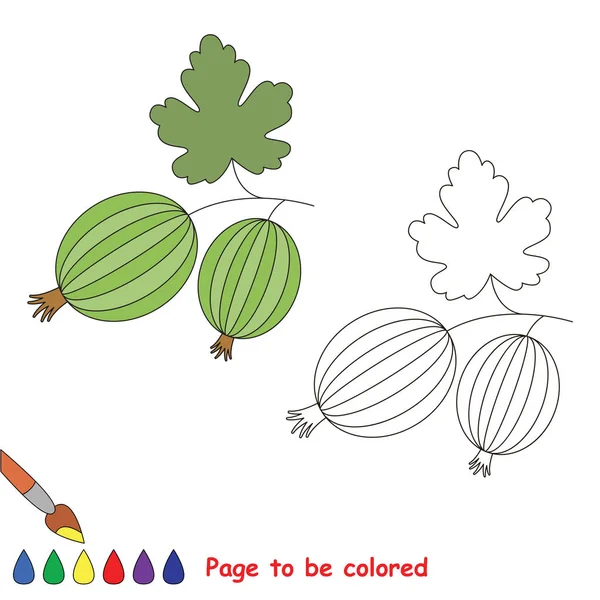 Colorear juego de niños. Página educativa para ser coloreado . — Vector de stock