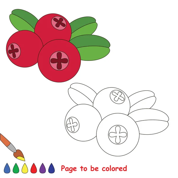 Colorear juego de niños. Página educativa para ser coloreado . — Archivo Imágenes Vectoriales