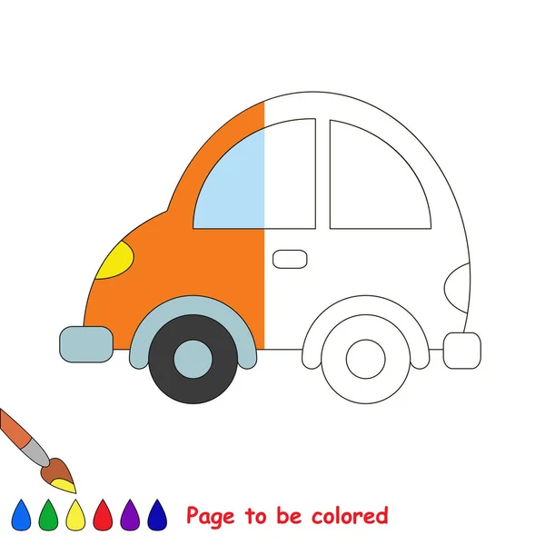 Máquina. Meia página para ser colorido . — Vetor de Stock