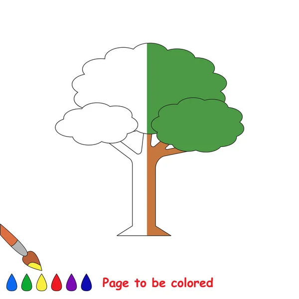 Imagen mitad a colorear . — Vector de stock