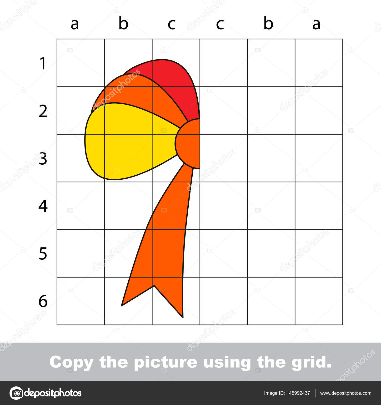 Jogo educativo miúdo simples. Tutorial de desenho . imagem vetorial de  Anna_Mikhailova© 145421935