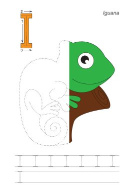 Yarım izleme mektup ı. Iguana için oyun.