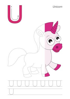 Yarım izleme için mektup U. Unicorn oyunu.