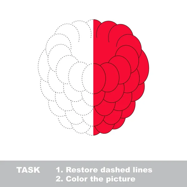 Fruit to be colored. Vector trace game. Stock Vector by ©Anna ...