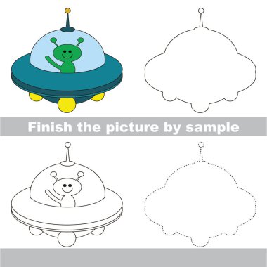 Oyuncak taşıma için çizim çalışma sayfası.