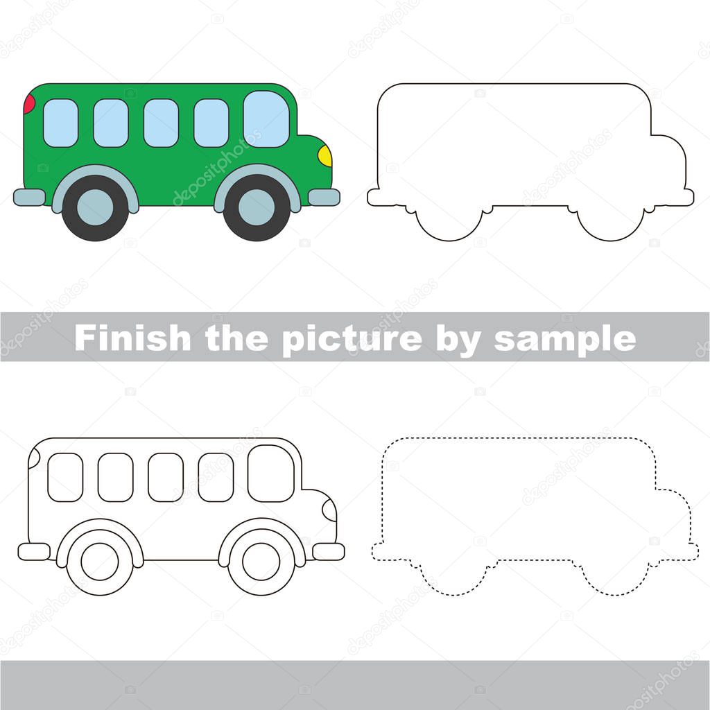 Drawing worksheet for Toy Transport.