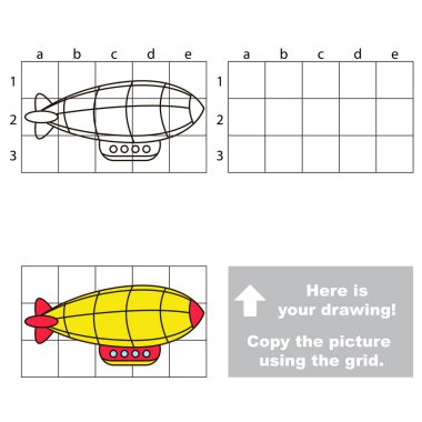 Kılavuz kullanarak görüntüyü kopyalayın. Zeppelin