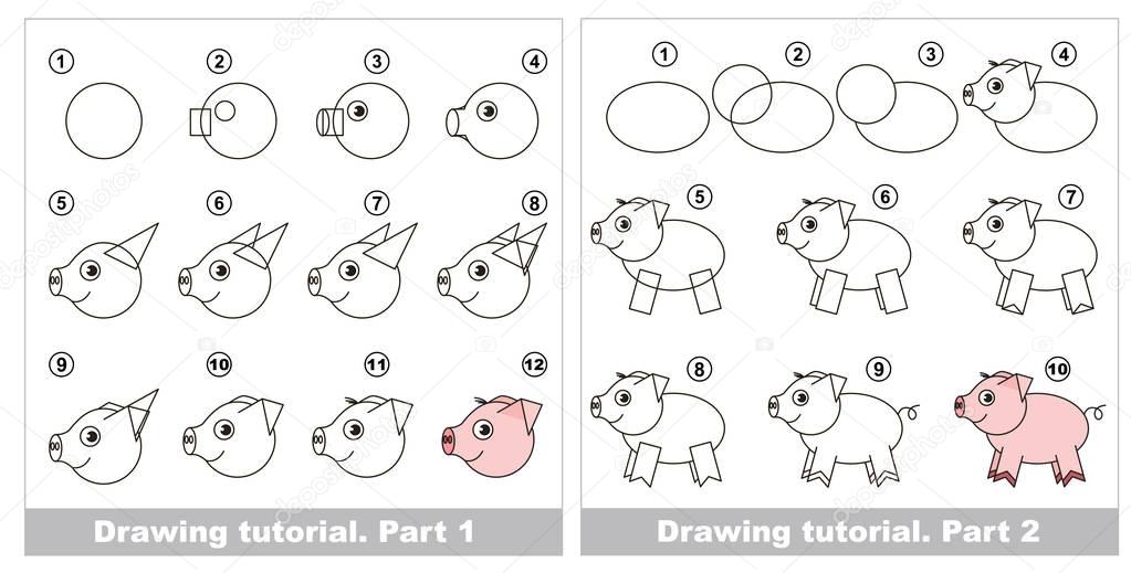 Drawing tutorial for kids.