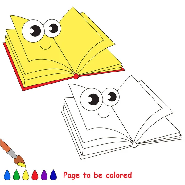 Desenhos animados de artigos escolares. Página a ser colorida . — Vetor de Stock