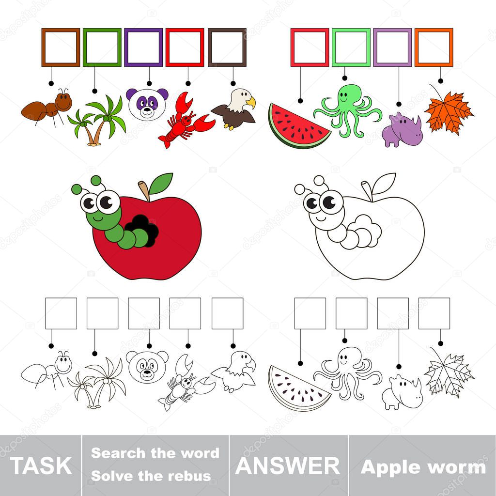 Search the word Apple Worm