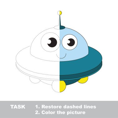 Oyuncak çocuk taşıma renkli olabilir. Vektör izleme oyunu.