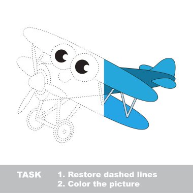 Oyuncak çocuk taşıma renkli olabilir. Vektör izleme oyunu.