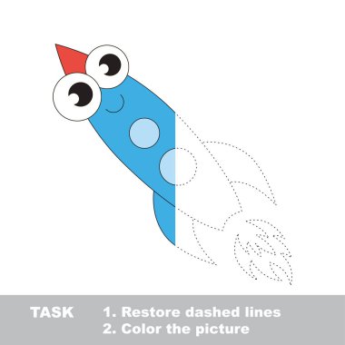 Oyuncak çocuk taşıma renkli olabilir. Vektör izleme oyunu.