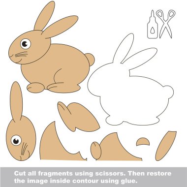 Kağıt çocuk oyunu. Çocuklar için kolay uygulama.