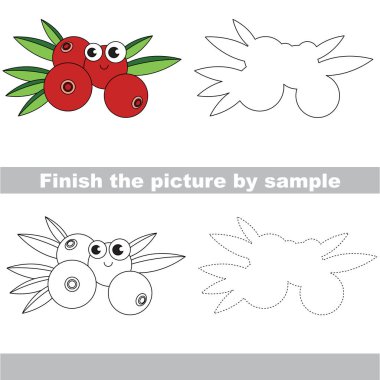 Berry. Çekme çalışma sayfası.