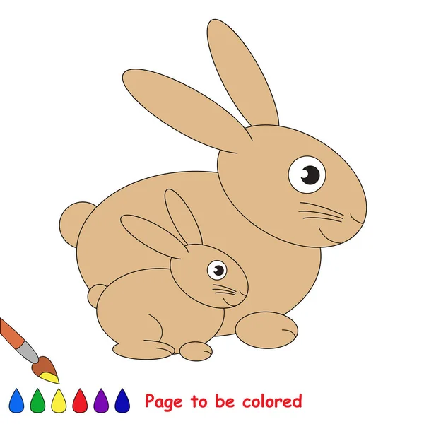 Vectores de stock de Dibujos animados de liebre animal del bosque para