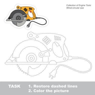 Oyun motoru aracı için izleme. Elektrikli el aletleri kümesinden nesne.