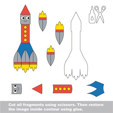 Kağıt çocuk oyunu. Çocuklar için kolay uygulama.